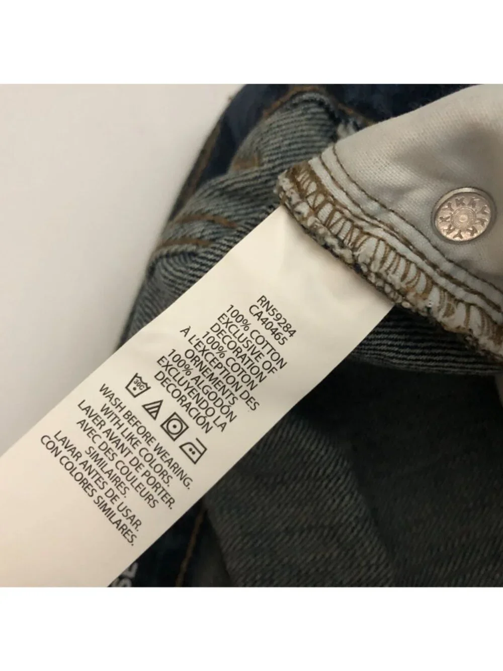 The Childrens Place Boys Bootcut Jeans Size 20 Husky Dark Wash 100% Cotton